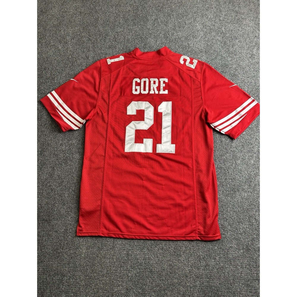 Men's Nike San Francisco 49ers Frank Gore #21 NFL Red Jersey, Size L